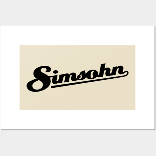 Simsohn Logo (black) Posters and Art